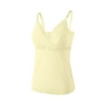 thumbnail image 1 of Diufon Camisole Nursing Tank Tops for Women with Built in Bra Soft Sleeveless V Neck Lace Breastfeeding Clothes, 1 of 4