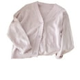 thumbnail image 1 of Diufon Cardigan for Child Girls Lace Patchwork Shirt Spring Long Sleeve Solid Color Kid Girl Cute Outwear (8-9 Years, Purple), 1 of 7