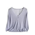 thumbnail image 1 of Diufon Casual Fall Womens Cardigans Solid Color Sweaters V Neck Button Long Sleeve Coats, 1 of 3