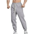 thumbnail image 1 of Diufon Casual Pants for Men Baggy Elastic Waist Drawstring Sweatpants Trendy Tapered Jogger Pants with Pockets, 1 of 7