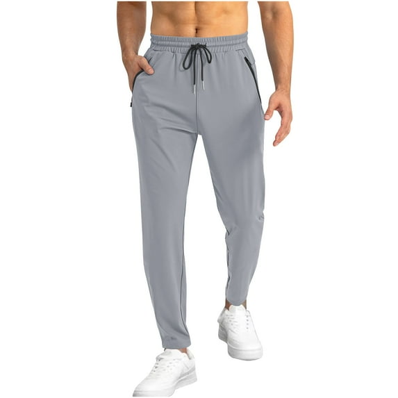 Diufon Casual Pants for Men Straight Leg Sport Jogger Pants Trendy Versatile Sweatpants with Pockets