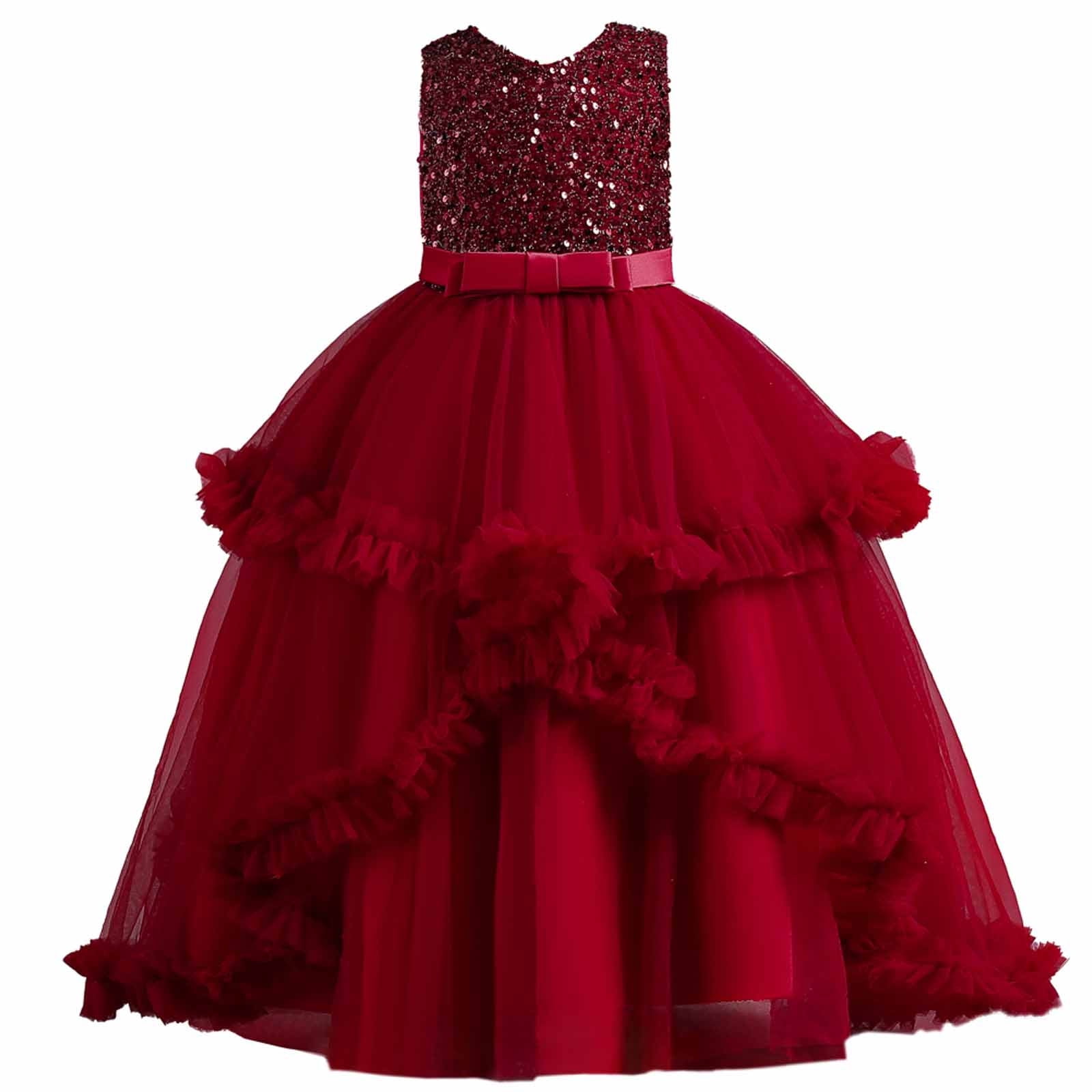 Children's Sleeveless Dress Irregular Skirt Princess Dress