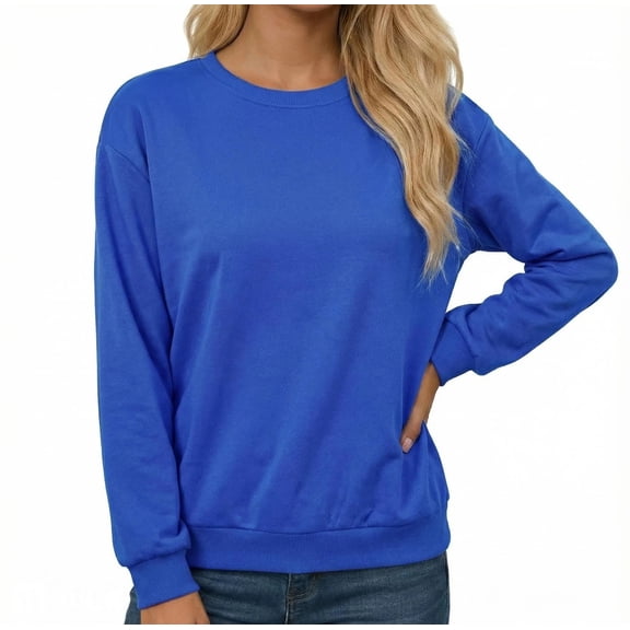 Diufon Sweatshirts for Women Long Sleeve Crewneck Shirts Casual Tunic Tops Lightweight Pullover Sweatshirts