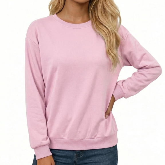 Diufon Sweatshirts for Women Long Sleeve Crewneck Shirts Casual Tunic Tops Lightweight Pullover Sweatshirts