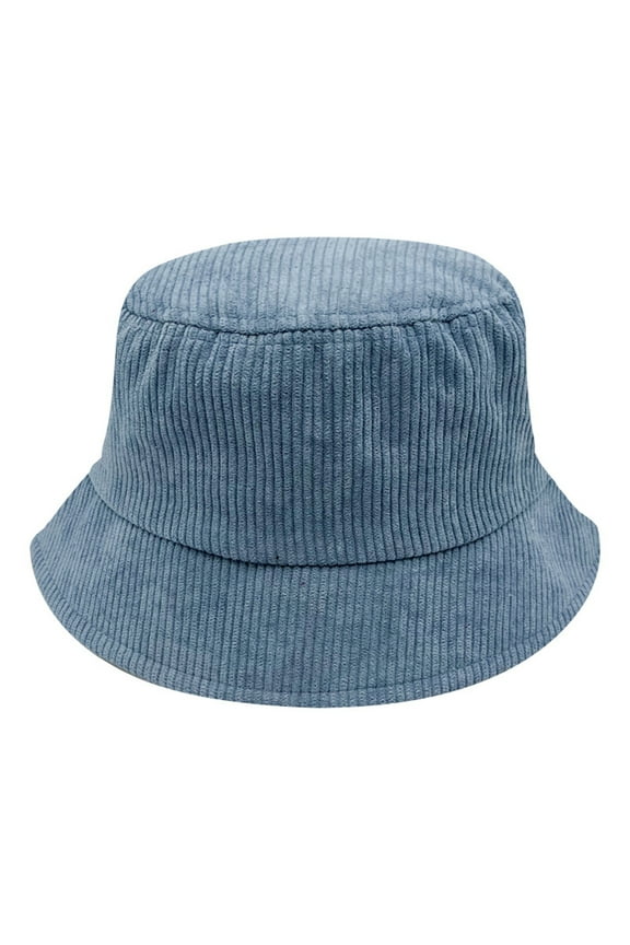 Corduroy Bucket Hat for Women Men Trendy Windproof Warm Soft Brim Hats Casual Outdoor Hiking Sun Caps