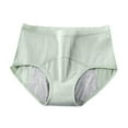 thumbnail image 1 of Diufon Cotton Briefs for Women Midi Waist Full Coverage Underwear Solid Color Breathable Panties, 1 of 6