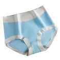 thumbnail image 1 of Diufon Cotton Briefs for Women Patchwork Stretch Waisted Panties Bow Solid Color Comfy Underwear Panty (Large, Blue), 1 of 9