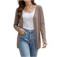thumbnail image 1 of Diufon Thin Cardigans for Women Lightweight Long Sleeve Button Down Open Front Layering Cardigan Fall Winter Outerwear, 1 of 9