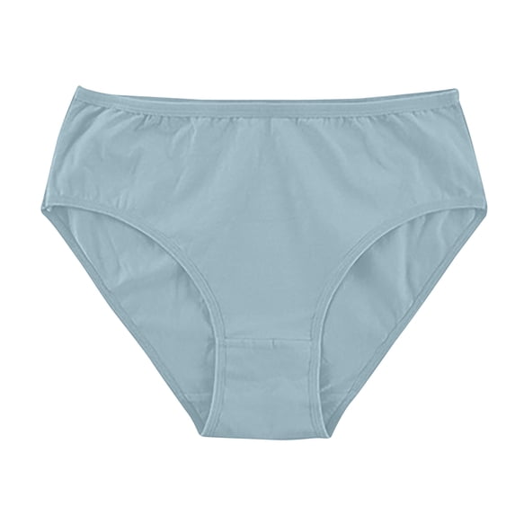 Diufon Cotton Panties for Women Low Waist Full Coverage Brief Solid Color Breathable Underwear