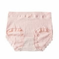 thumbnail image 1 of Diufon Cotton Panties for Women Solid Color Lace Patchwork Underwear High Waist Bow Full Coverage Briefs, 1 of 3
