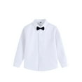 thumbnail image 1 of Diufon Dress Shirts for Boys Performance School Uniform Long Sleeve Button Down Shirts Spring Fashion Tops with Tie, 1 of 5