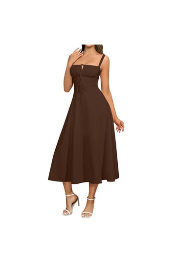 princess polly baby blue dress Designer Brown Wedding Guest Dresses main image 1