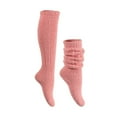thumbnail image 1 of Diufon Fleece Socks for Women Fall Winter Fuzzy Thickened Long Socks Home Sleeping Solid Color Cozy Warm Socks, 1 of 1