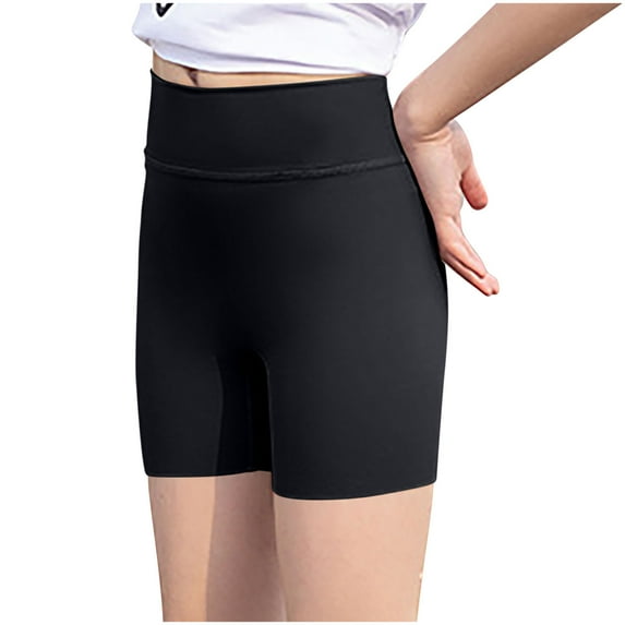 Diufon Girls Athletic Shorts High Waisted Stretchy Slim Yoga Shorts Summer Lightweight Sport Leggings