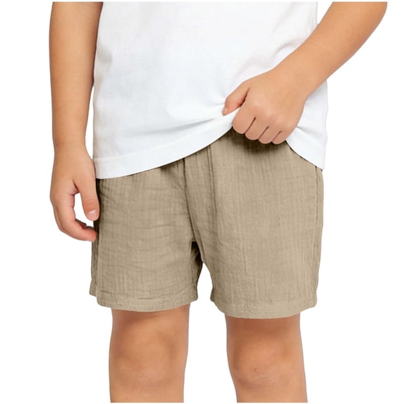 Diufon Summer Shorts for Boys Girls Elastic Waist Casual Loose Clothes Unisex Kids Beach Vacation Shorts