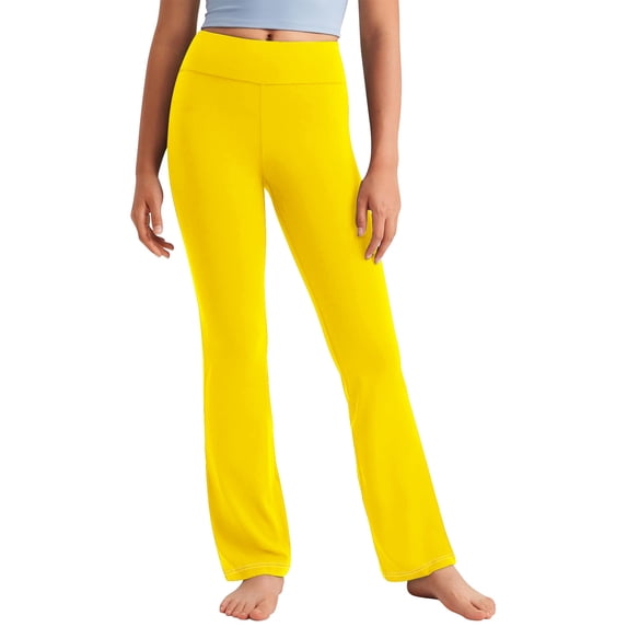 Diufon Girls Leggings High Waisted Stretchy Straight Leg Workout Yoga Pants Casual Gym Athletic Trousers