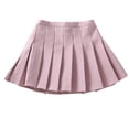 thumbnail image 1 of Diufon Girls Pleated Short Skirt Built in Shorts Little Kid Athletic Tennis Skirts Uniform Solid Color Skirts, 1 of 3