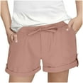thumbnail image 1 of Diufon Girls Summer Shorts Casual Drawstring Elastic Waist Shorts with Pockets Kids Beach Vacation Short Pants, 1 of 8