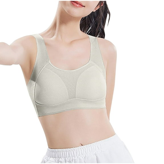 Diufon Girls Training Bras Teens Seamless Wide Strap Full Coverage Sports Bra Casual Breathable Bralette