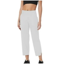 Diufon Golf Pants Women Trendy Summer Stretch Casual High Waisted Work Pants Solid Color Yoga Dress Capris