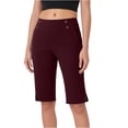 thumbnail image 1 of Diufon Golf Shorts for Women Stretch High Waisted Office Work Pants Casual Yoga Dress Short Pants with Pockets, 1 of 9