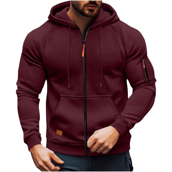 Diufon Hoodies for Men Zip up Lightweight Hoodie Casual Long Sleeve Sweatshirt Fall Fashion Jackets with Pockets