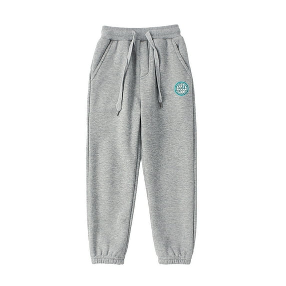 Diufon Kids Boys Girls Sweatpants Cotton Elastic Waist Jogger Pant Casual Solid Color Sport Pants with Pockets