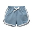 thumbnail image 1 of Diufon Kids Lounge Shorts Summer Elastic Waist Drawstring Lounge Shorts Solid Color Sports Shorts, 1 of 6
