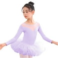 thumbnail image 1 of Diufon Kids Toddler Girls Children's Dance Dress Summer Lightweight Training Clothes Stretch Jumpsuits (12-13 Years, Purple), 1 of 4