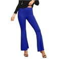 thumbnail image 1 of Diufon Legging Pants for Women Spring Summer Casual Solid Color Flare Pants Trendy High Waist Palazzo Pants, 1 of 5