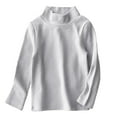 thumbnail image 1 of Diufon Little Boys Girls Pullover Tops Fall Winter High Neck Warm Sweaters Cotton Cute Solid Color Knitwear Shirts, 1 of 5