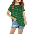 thumbnail image 1 of Diufon Little Boys Girls Tops Short Sleeve Printed Round Neck Tee Blouses Spring Summer Casual Baggy Shirts for Kids, 1 of 4