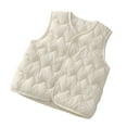 thumbnail image 1 of Diufon Little Boys Girls Winter Vest Lightweight Sleeveless V Neck Jacket Vest Unisex Warm Button Outwear, 1 of 2