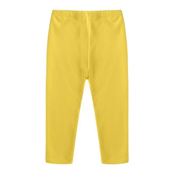 Diufon Little Kids Cotton Pants Toddler Boys Girls Soft Elastic Waist Leggings Casual Home Bottom Tight Pant