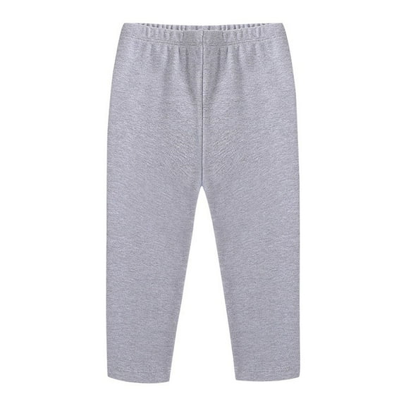 Diufon Little Kids Cotton Pants Toddler Boys Girls Soft Elastic Waist Leggings Casual Home Bottom Tight Pant