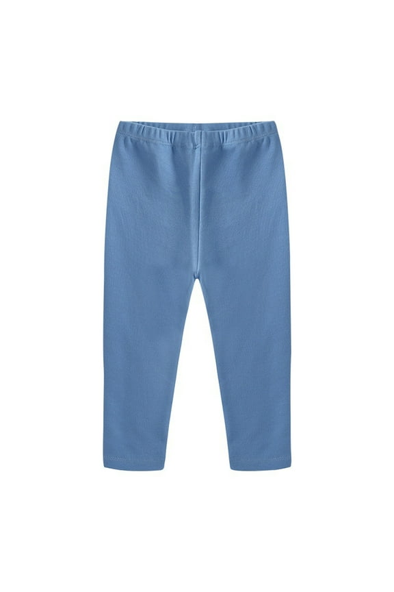 Little Kids Cotton Pants Toddler Boys Girls Soft Elastic Waist Leggings Casual Home Bottom Tight Pant