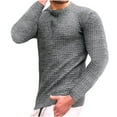 thumbnail image 1 of Diufon Long Sleeve Sweatshirts for Men Base Layer Crewneck Pullover Solid Color Lightweight Lounge Tops, 1 of 5