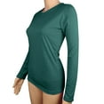 thumbnail image 1 of Diufon Long Sleeve Tops for Women Fall Winter Round Neck Solid Color Basic Bottoms Fashion Dressy Loose Shirts, 1 of 4