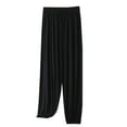 thumbnail image 1 of Diufon Lounge Pants for Women Elastic Waist Comfortable Pants Solid Color Casual Loose Pants, 1 of 4