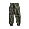 thumbnail image 1 of Diufon Men's Cargo Pants Casual Work Long Sweatpants with Multi Pockets Outdoor Hiking Elastic Waist Pants, 1 of 7
