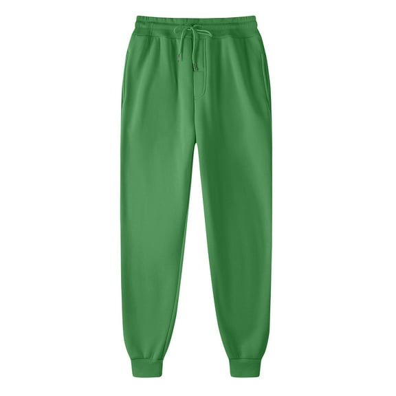 Diufon Mens Sweatpants with Pockets Unisex Drawstring Casual Pull-on Jogger Pants Plus Size Workout Trousers