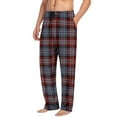 thumbnail image 1 of Diufon Christmas Pajama Pants Men Plaid Elastic Waist Wide Leg Pant Plus Size Casual Loose Trousers with Pockets, 1 of 7