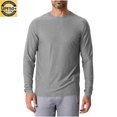 thumbnail image 1 of Diufon Sun Protection Shirts for Men UPF 50+ Long Sleeve Crewneck Tops Athletic Gym Shirt for Hiking Running, 1 of 7