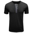 thumbnail image 1 of Diufon Men's T Shirts Short Sleeve Casual Basic Tee Summer Casual Stretch Button V Neck Soild Color Tops, 1 of 4