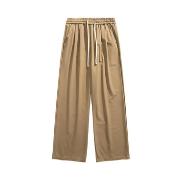 Diufon Men's Wide Leg Pants Casual Versatile Outdoor Hiking Pants Lightweight Baggy Trousers with Pockets