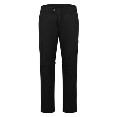 Diufon Mens Denim Cargo Pants Plus Size Solid Color Trousers High Waist Jean Pants with Pockets
