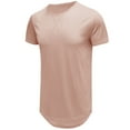 thumbnail image 1 of Diufon Mens Hipster T Shirt Summer Casual Short Sleeve Crewneck Tops Solid Color Muscle Gym Workout Tees, 1 of 3