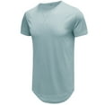 thumbnail image 1 of Diufon Mens Hipster T Shirt Summer Casual Short Sleeve Crewneck Tops Solid Color Muscle Gym Workout Tees, 1 of 3