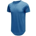 thumbnail image 1 of Diufon Mens Hipster T Shirt Summer Casual Short Sleeve Crewneck Tops Solid Color Muscle Gym Workout Tees, 1 of 3