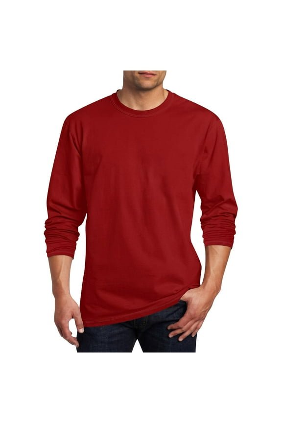 Mens Long Sleeve Shirts Soft Lightweight Thermal Undershirts Fall Winter Warm Pullover Tee Tops